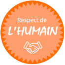 logo faisant la promotion du respect de l'humain